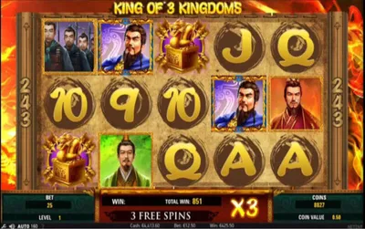 King of 3 Kingdoms Slot Machine - Giochi Online e Non Solo